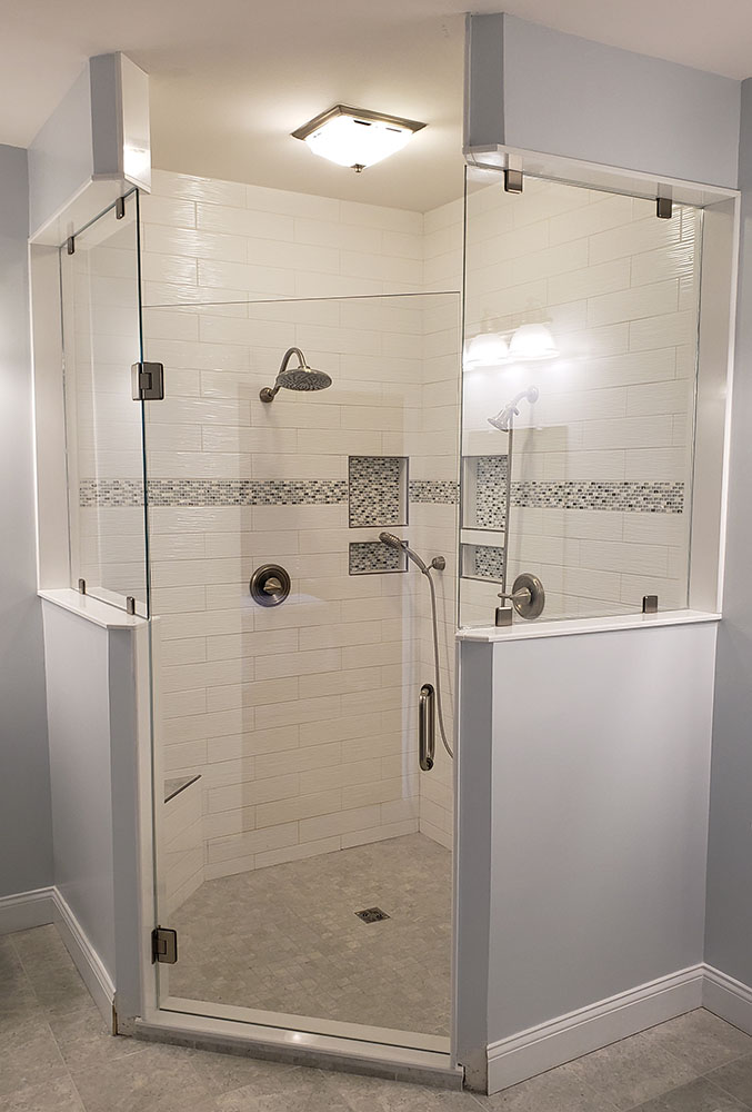 Ron Blouch Construction shower door remodel